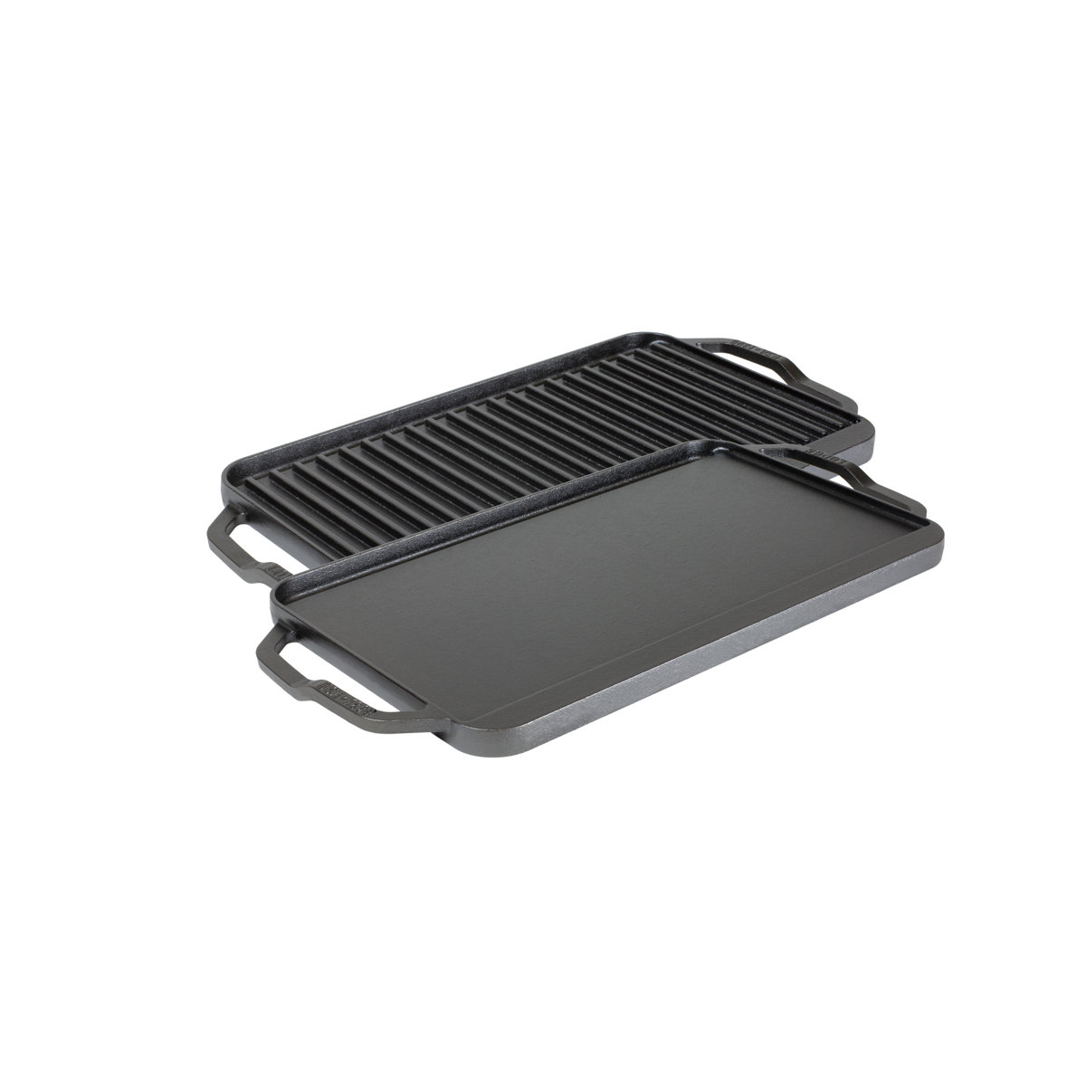 20" x 10" Chef Seasoned Cast Iron Reversible Grill/Griddle